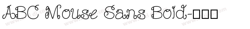 ABC Mouse Sans Bold字体转换